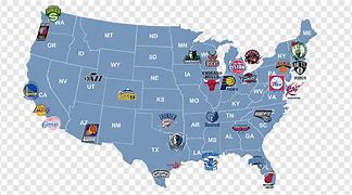 Image result for NBA Franchise Map