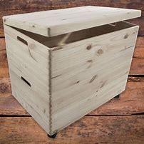 Image result for Wooden Storage Box Back View