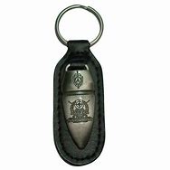 Image result for Embossed Blue Leather Key Chain