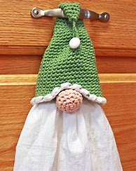 Image result for Crochet Gnome Towel Holder