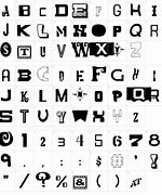 Image result for Mixed White Letters