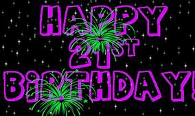 Image result for 21 Birthday Template Empty
