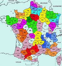 Image result for Carte De La France Département