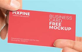 Image result for Holding Business Card Mockup