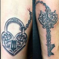 Image result for Tribal Lock and Key Tattoo