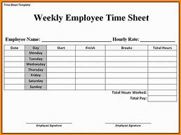Image result for Free Printable Time Cards Bi-Weekly