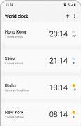 Image result for World Clock On a Samsung Galaxy Note 4
