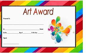 Image result for Free Art Award Templates