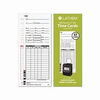 Image result for Lathem Time Clock Cards
