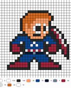 Image result for 8-Bit Pixel Art Captain America