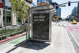 Image result for Bus Stop Mockup