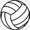 Image result for Volleyball Logo Black and White