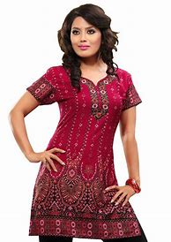 Image result for Indian Silk Tunic Tops