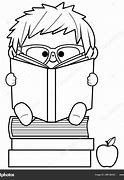 Image result for Cartoon Boy Reading Book