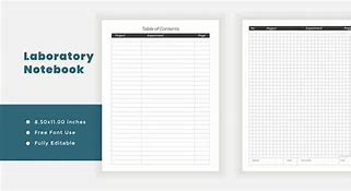 Image result for Lab Notebook Template Word Download