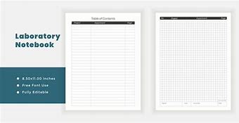 Image result for Lab Notebook Template Microbiology