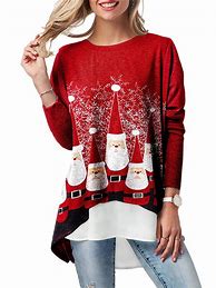 Image result for Women's Plus Size Christmas Tops