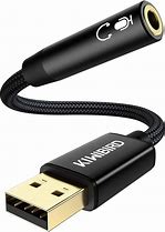 Image result for USB B to Microphone Jack
