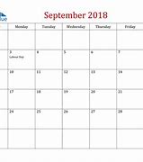 Image result for September 2018 Holiday Calendar