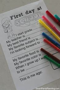 Image result for First Day of School Questions
