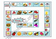 Image result for Food Board Game ESL