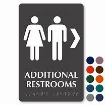 Image result for Additional Restroom Signs