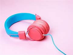 Image result for Pink and Blue Headphones