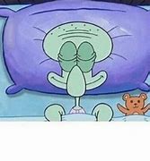 Image result for Squidward Sleeping Meme Template