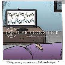 Image result for Television Signal Cartoon
