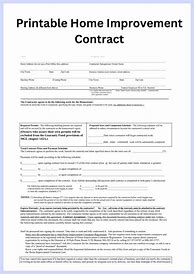 Image result for Home Improvement Contract Forms