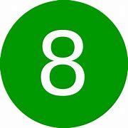 Image result for Number 8 in Green Photo