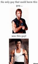 Image result for Chuck Norris Bruce Lee Memes