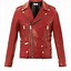 Image result for Red Leather Motorcycle Jacket