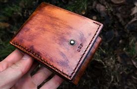 Image result for Homemade Leather Wallet