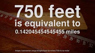 Image result for How Big Is 750 Feet Measured Out