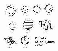 Image result for Cut Out Solar System Coloring Pages