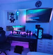 Image result for Small Bedroom Gaming Room Setup