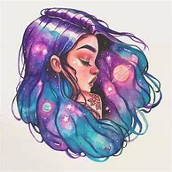 Image result for Galaxy Girl Draw