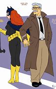 Image result for Commissioner Gordon and Batgirl Kiss