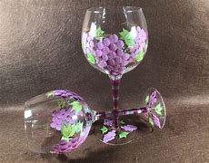 Image result for Hand Painted Wine Glasses Etsy