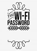 Image result for Template for Wi-Fi Password Sign