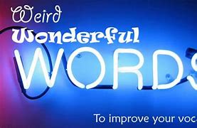 Image result for 100 Weird Words