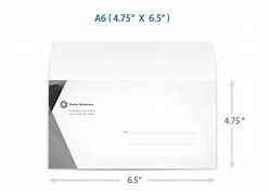 Image result for A6 Envelope Size Design