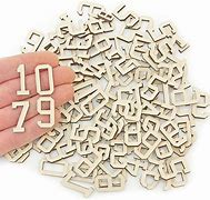 Image result for Small Wooden Numbers