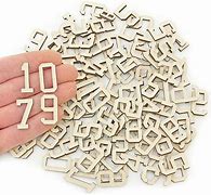 Image result for Wood Numbers for Crafts