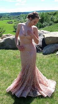 Image result for Rose Gold Prom Dress