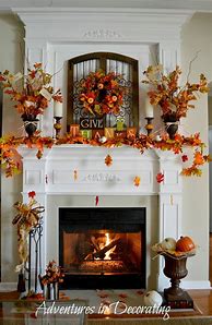 Image result for Fall Mantel Decorations