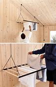 Image result for Bathroom Ceiling Drying Rack
