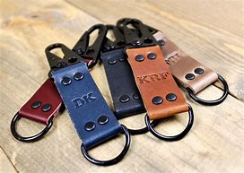 Image result for Leather Clip Keychain