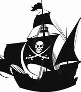 Image result for Pirate Ship Silhouette Clip Art